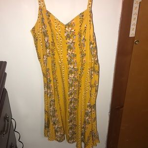 Dress with skinny straps